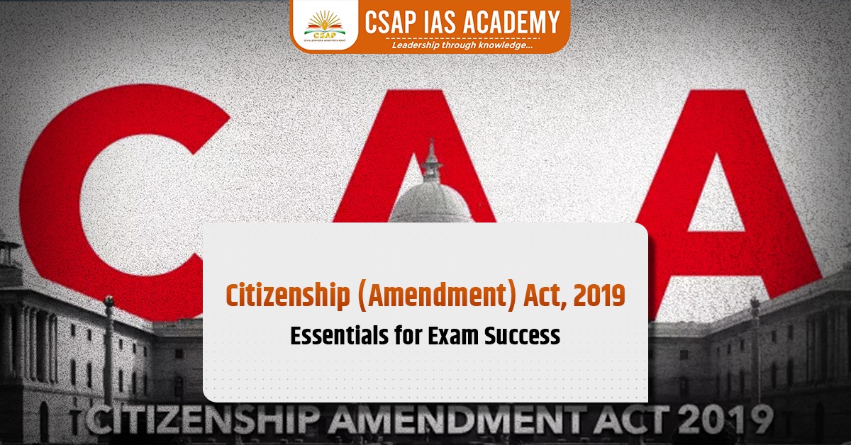 Featured image of the blog on Citizenship Amendment Act 2019