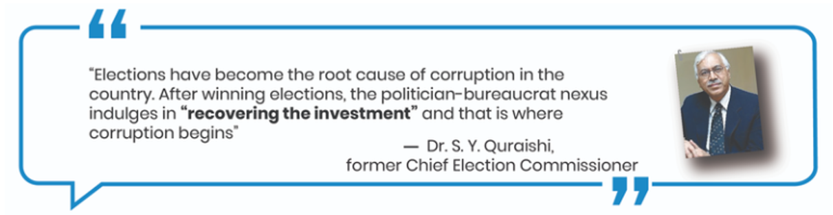 It is a quote by former chief election commissioner Dr.S.Y.Quraishi