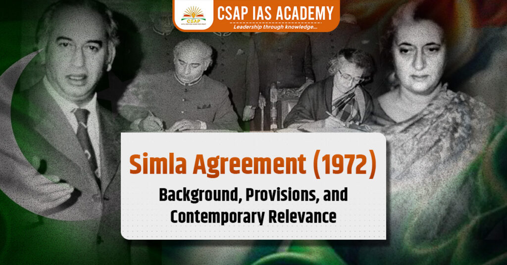 Featured image of the blog on "Simla Agreement"
