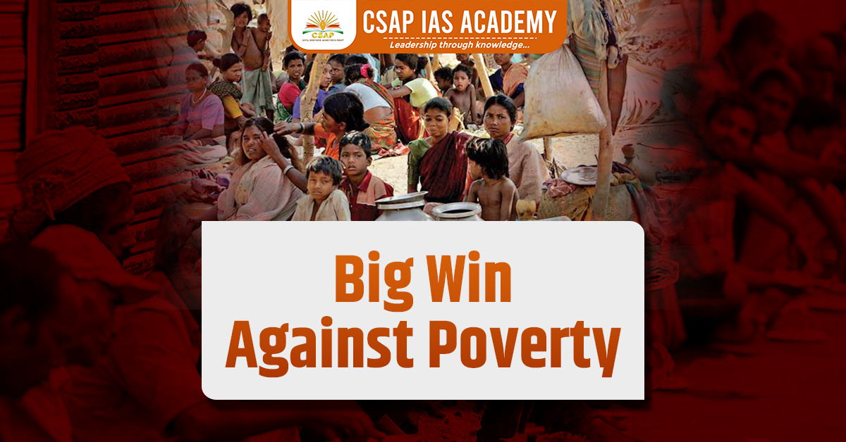 Featured image of the blog on "Big Win Against Poverty" based on the ratings of World Bank report
